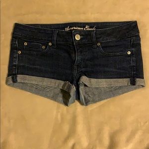 American Eagle dark jean shorts